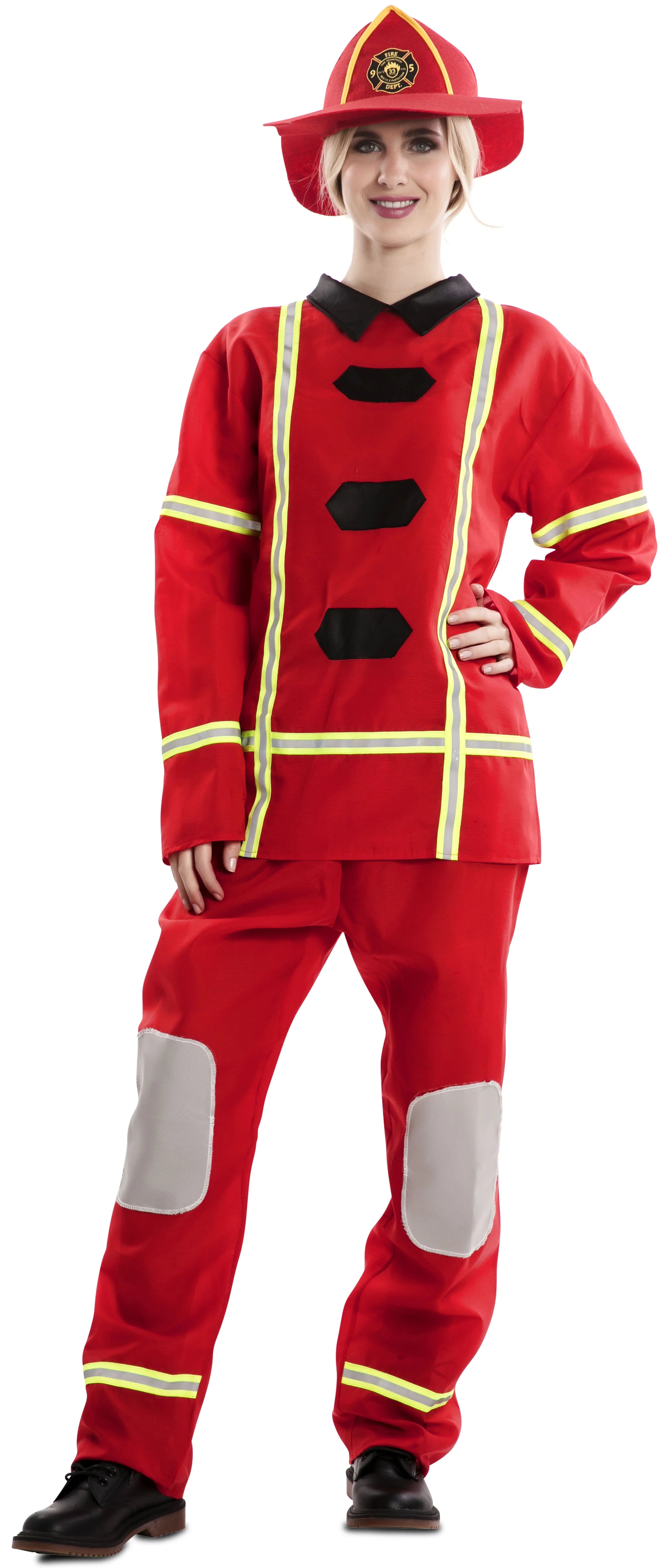 Disfraz de Bombero Rojo para Adulto Bombero EuroCarnavales